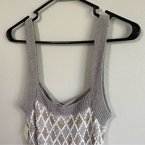 Free People X REVOLVE Dream Diamonds Romper in Grey Combo - Picture 8 of 12